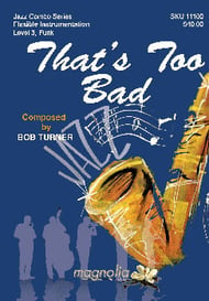 That's Too Bad Jazz Ensemble sheet music cover Thumbnail